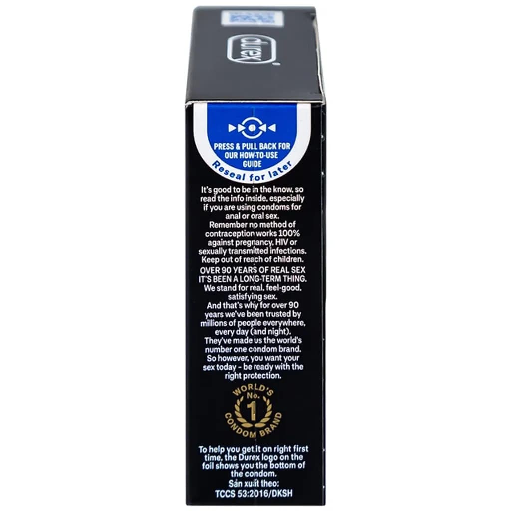 Bao cao su Durex Kingtex ôm sát, vừa vặn (49mm - Hộp 3 cái) - ảnh 4