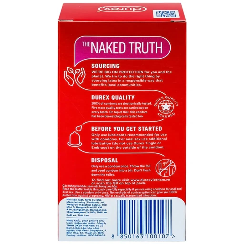 Bao cao su Durex Fetherlite vừa vặn, độ bảo vệ cao (12 cái) - ảnh 3