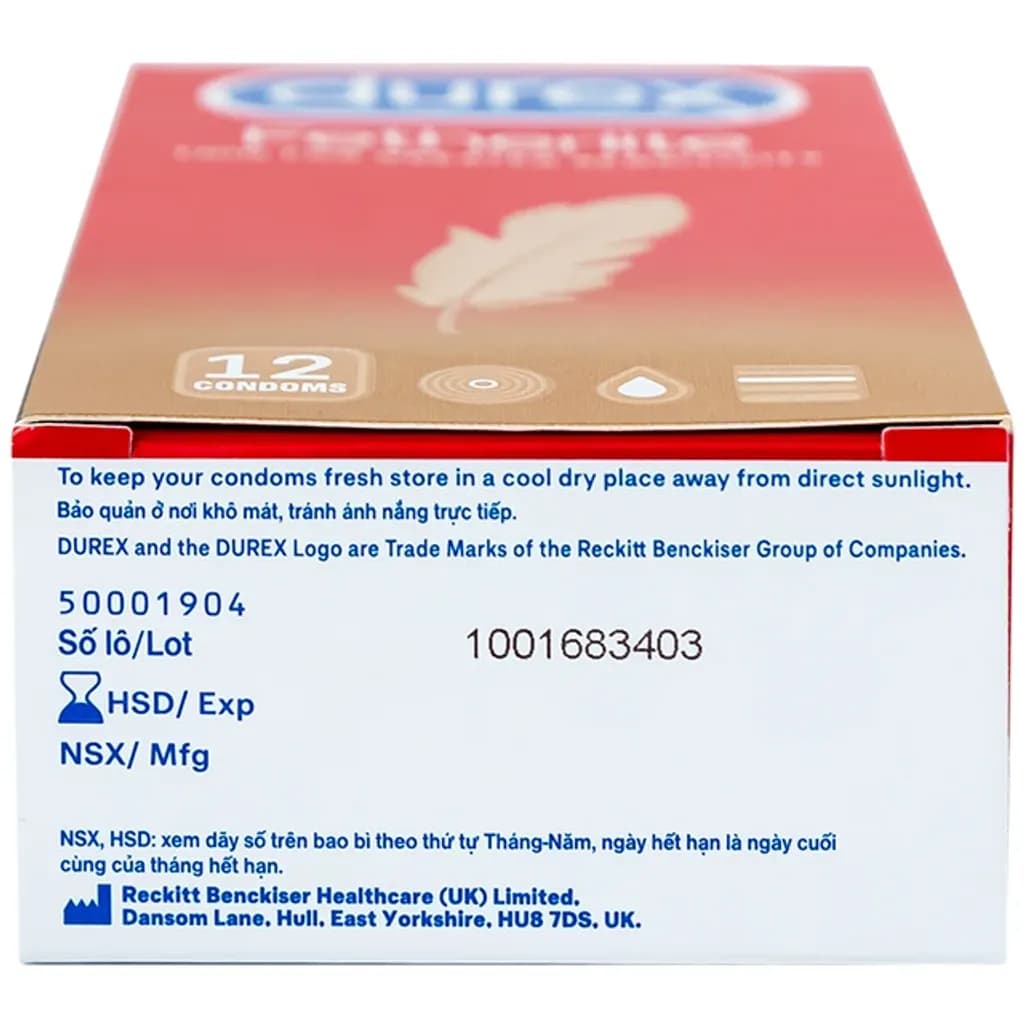 Bao cao su Durex Fetherlite vừa vặn, độ bảo vệ cao (12 cái) - ảnh 6