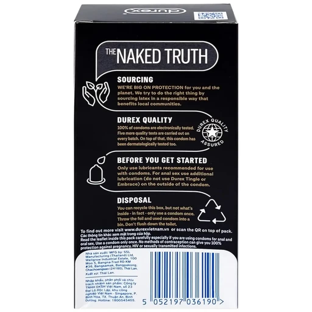 Bao cao su Durex Kingtex ôm sát, vừa vặn (49mm - 12 cái) - ảnh 2