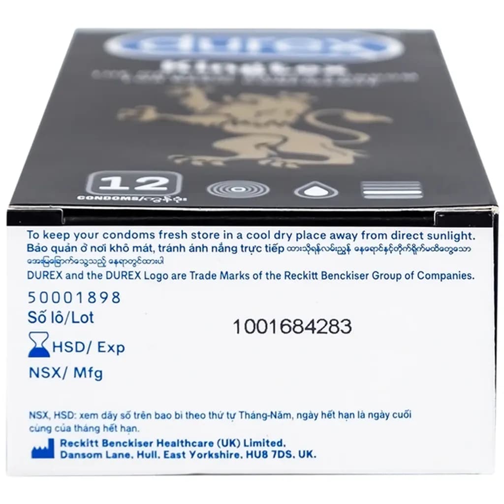 Bao cao su Durex Kingtex ôm sát, vừa vặn (49mm - 12 cái) - ảnh 4