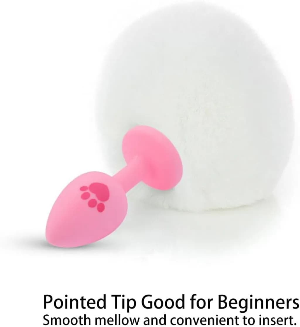 Đuôi Thỏ Cosplay Silicone Trắng Cute - ảnh 5