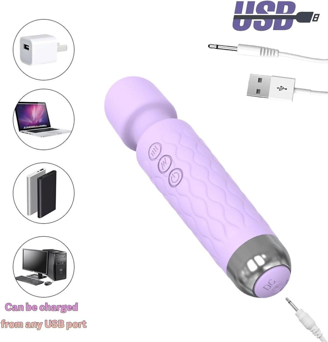 Chày rung cao cấp 20 tần số sang trọng, đồ chơi tình dục dành cho nữ - ảnh 4