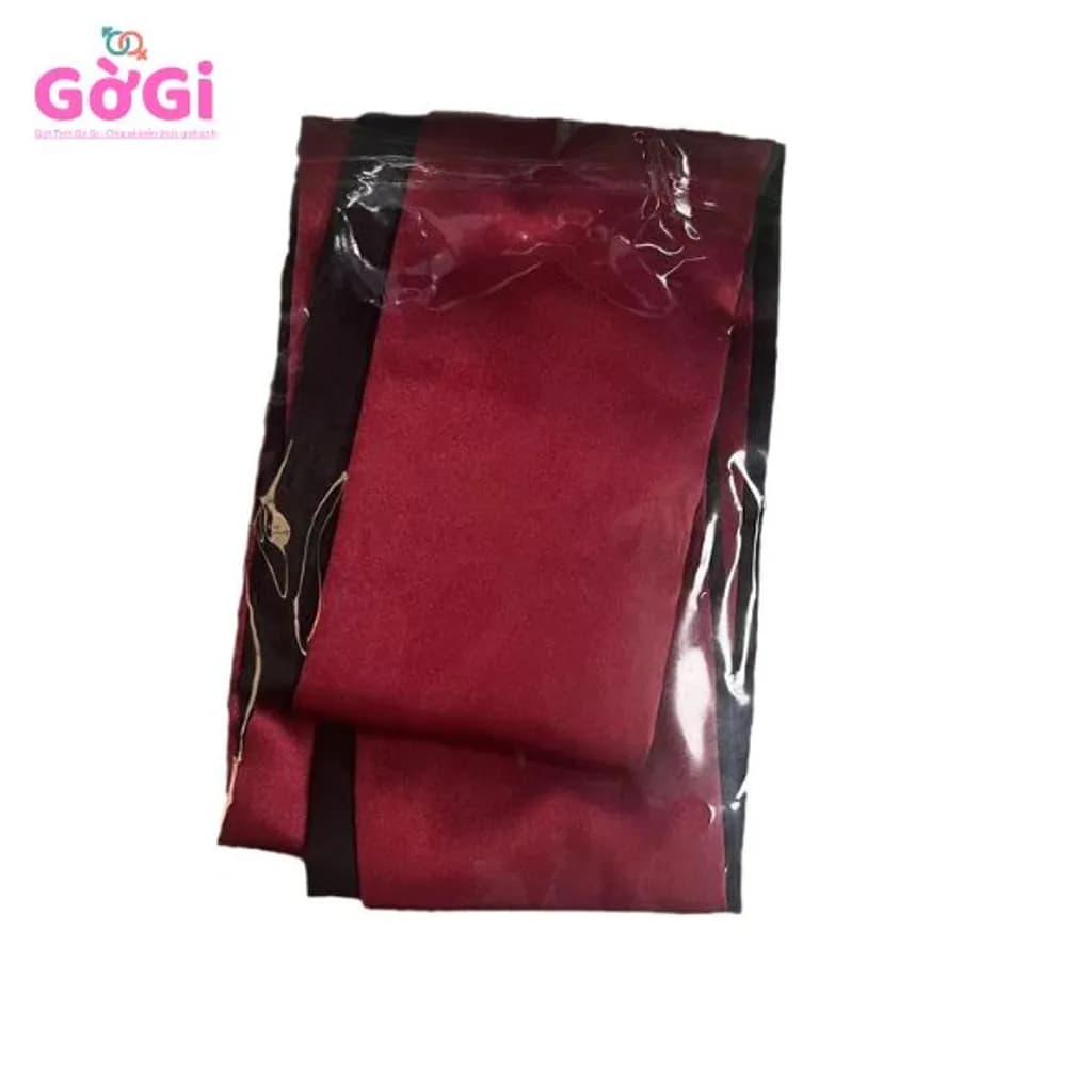 Vải lụa che mắt gợi cảm 2 màu đen đỏ - ảnh 2