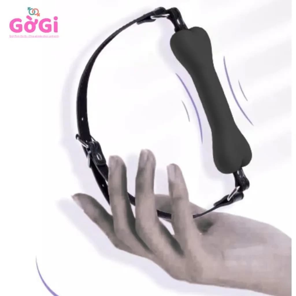 Dây đeo ngậm miệng SM hình xương bằng silicon dành cho nam và nữ nô lệ - ảnh 2