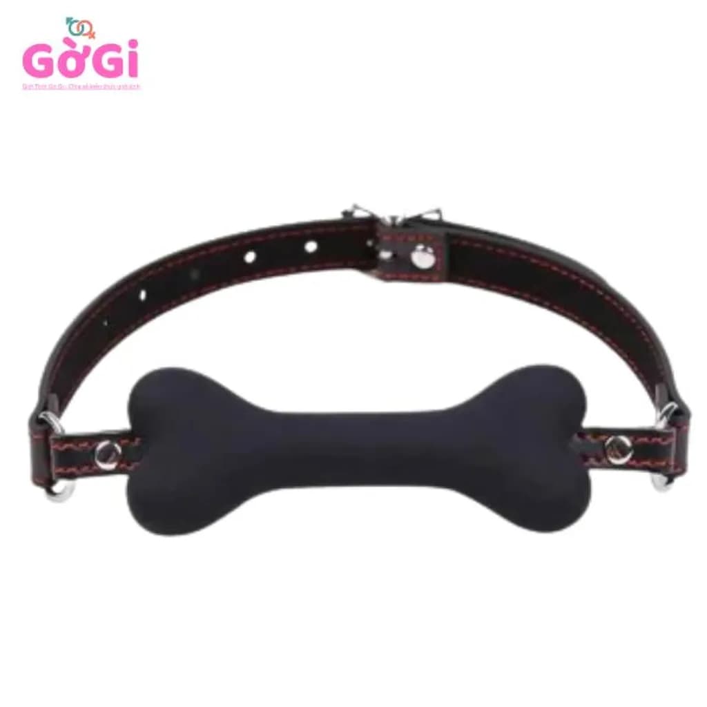 Dây đeo ngậm miệng SM hình xương bằng silicon dành cho nam và nữ nô lệ