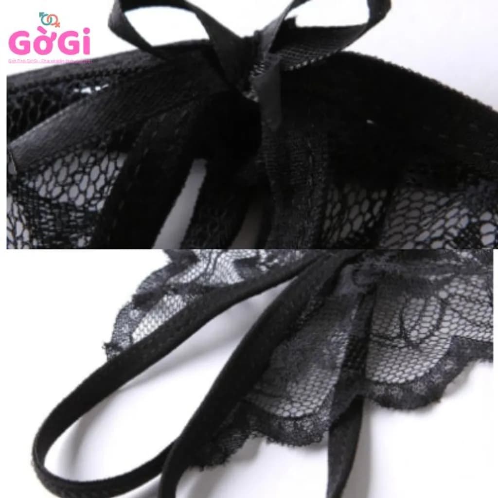 Quần lót lọt khe cánh bướm gợi cảm quyến rũ (Đen) - ảnh 3