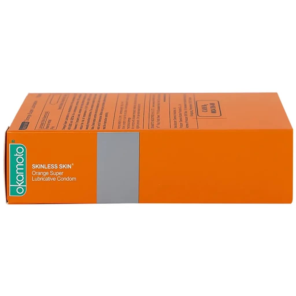 Bao cao su Okamoto Skinless skin Orange mềm mại, dẻo dai (10 cái) - ảnh 5