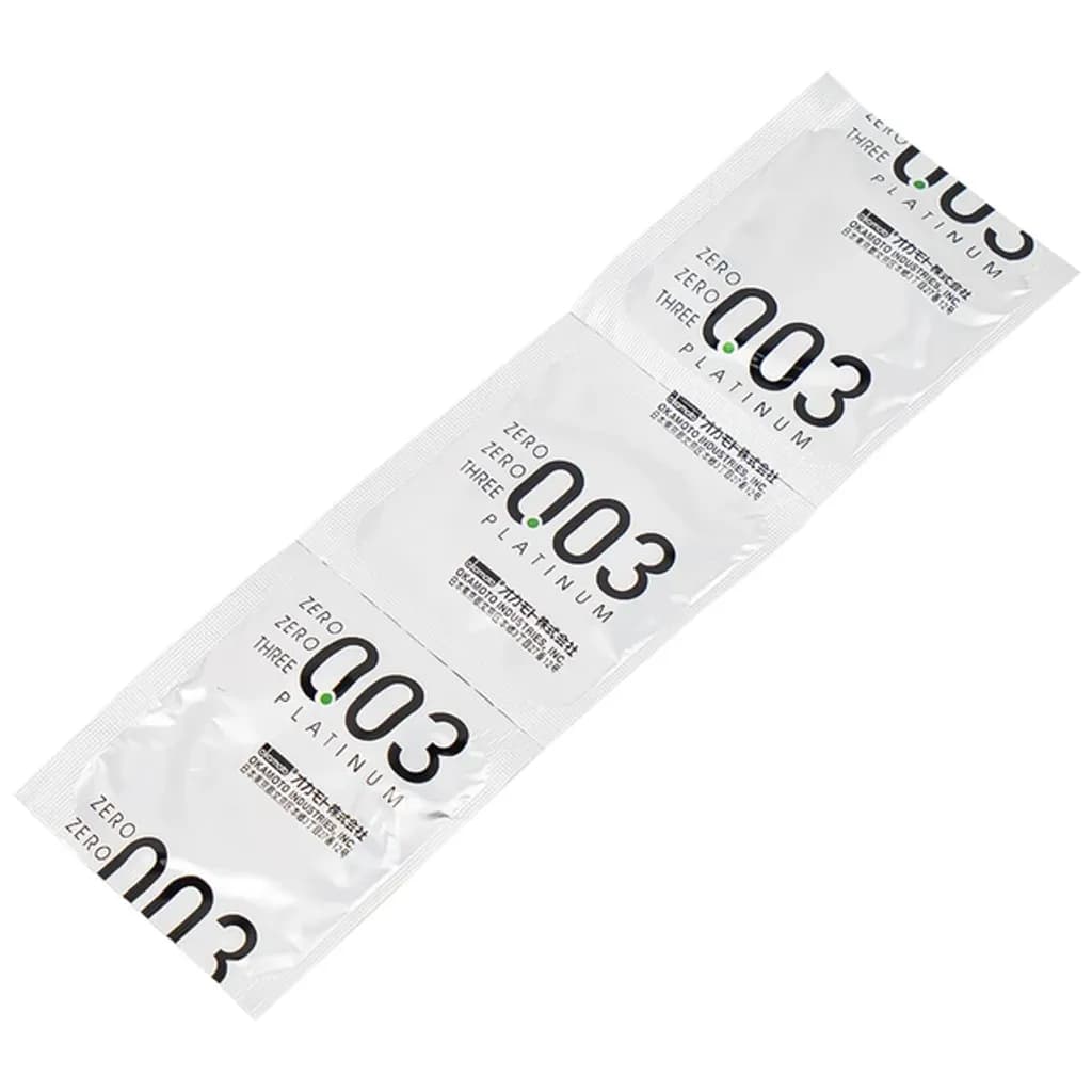 Bao cao su Okamoto 0.03 Platinum trong suốt, mềm mại, dùng để phòng tránh thai và ngăn ngừa HIV (3 cái) - ảnh 6