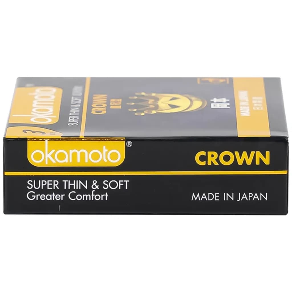 Bao cao su Okamoto Crown kích cỡ nhỏ, siêu mỏng, mềm mại dùng để phòng tránh thai và ngăn ngừa HIV (3 cái) - ảnh 4