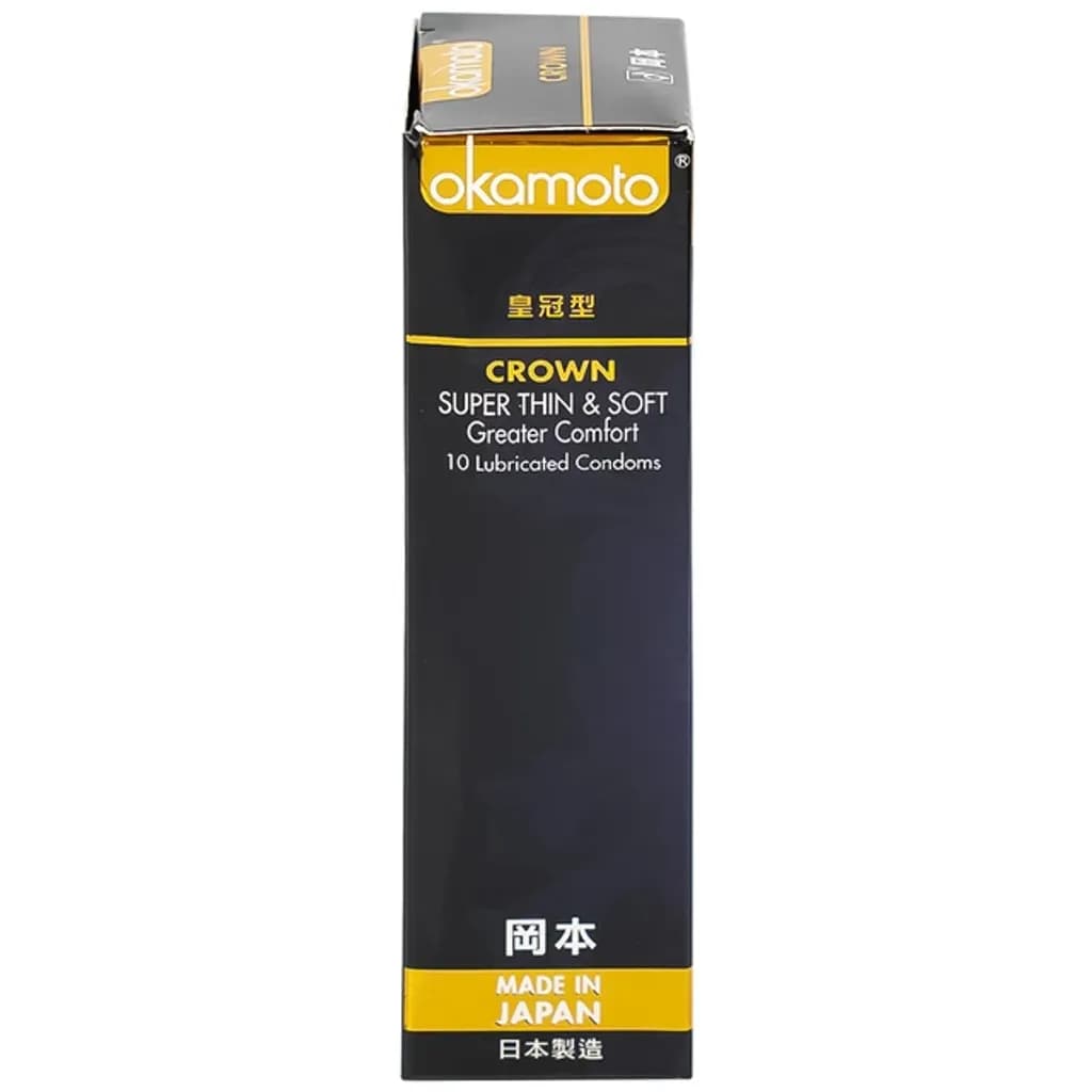 Bao cao su Okamoto Crown kích cỡ nhỏ, siêu mỏng, mềm mại dùng để phòng tránh thai và ngăn ngừa HIV (10 cái) - ảnh 6