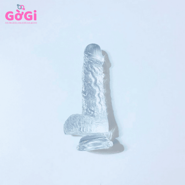 Dương vật giả pha lê mềm mại nhỏ và trung bình - ảnh 2