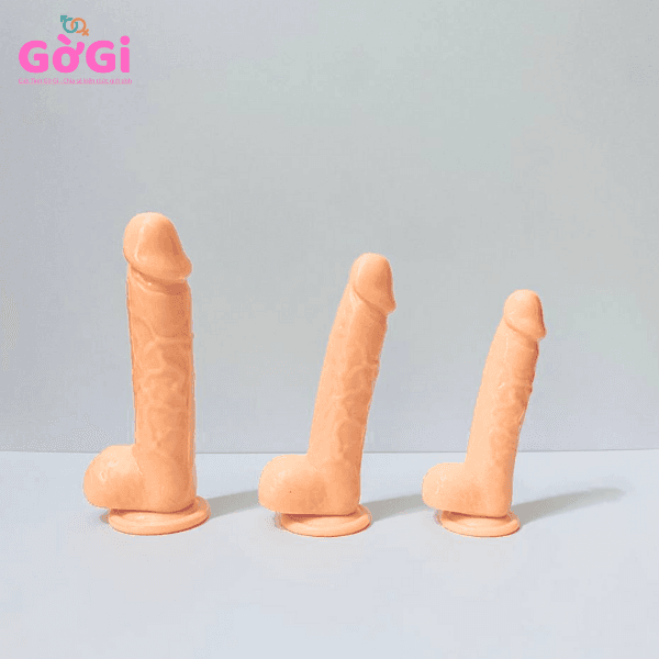 Dương Vật Giả Mô Phỏng Màu Da giá rẻ - Có Đế Hút Mẫu DV40 - ảnh 3