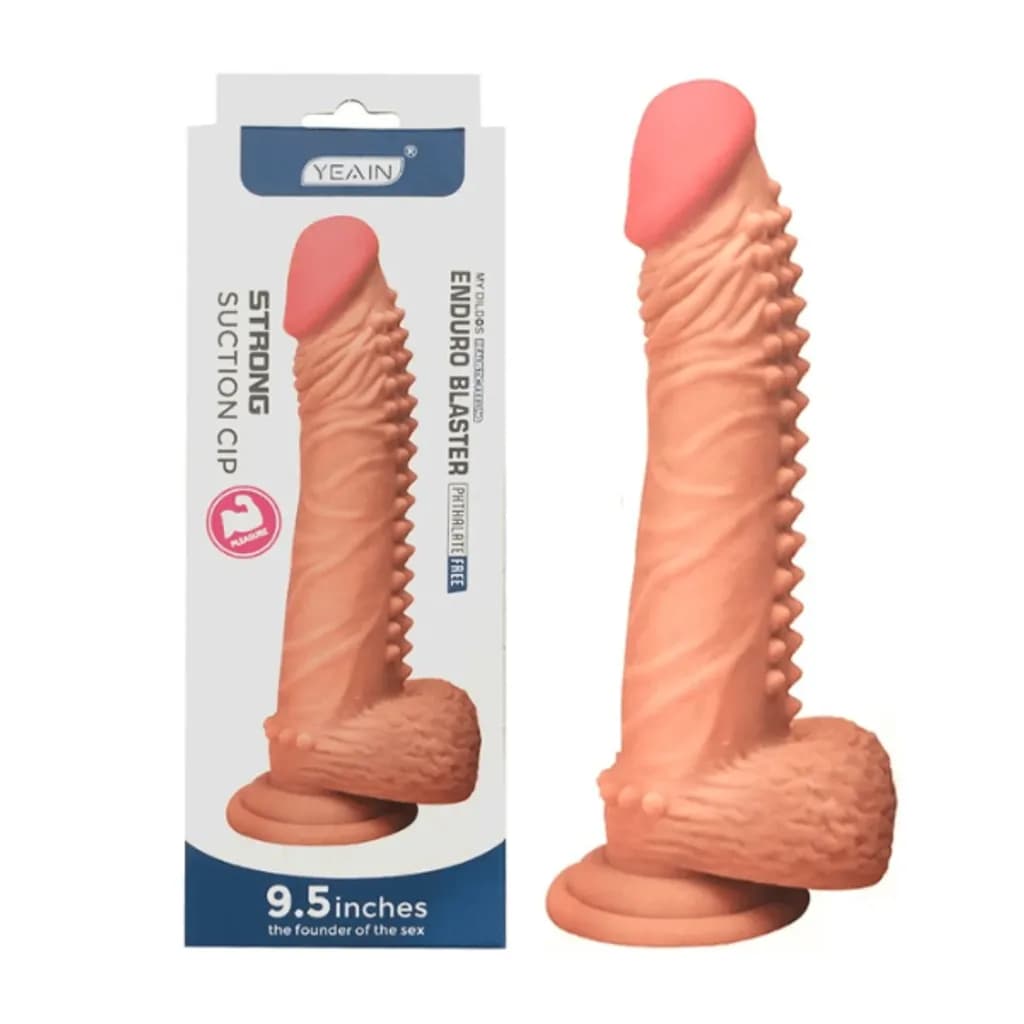 Dương Vật Giả Silicone YEAIN 9.5 Inch Gai Mềm Cao Cấp