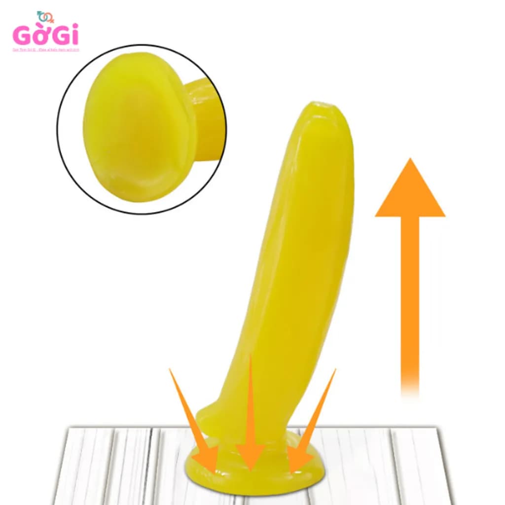 Dương Vật Giả Silicone Hình Chuối Có Đế Hút - ảnh 4