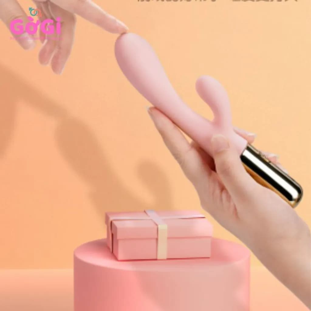 Đồ chơi rung sưởi ấm cơ thể, máy mát - xa rung hai đầu, tần số rung thay đổi, máy thủ dâm im lặng - ảnh 2