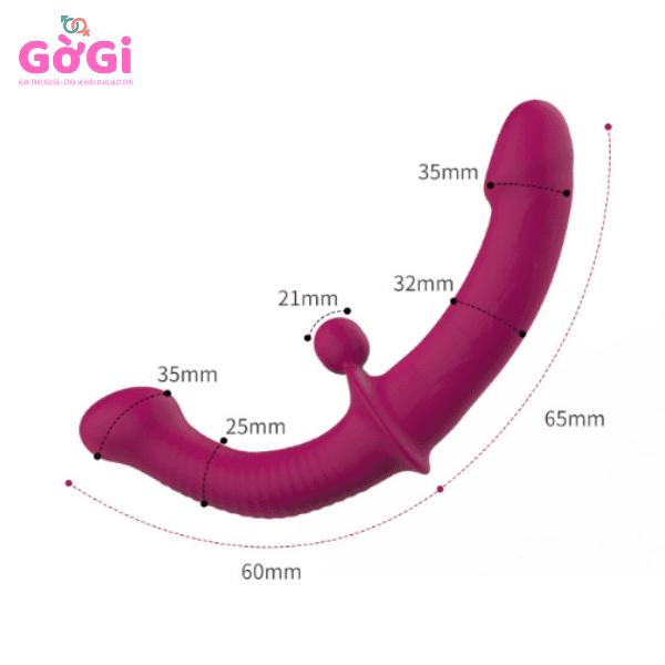 Dương Vật Giả 2 Đầu Cao Cấp Có Rung và Điều Khiển Từ Xa (Double Dildo) - ảnh 5