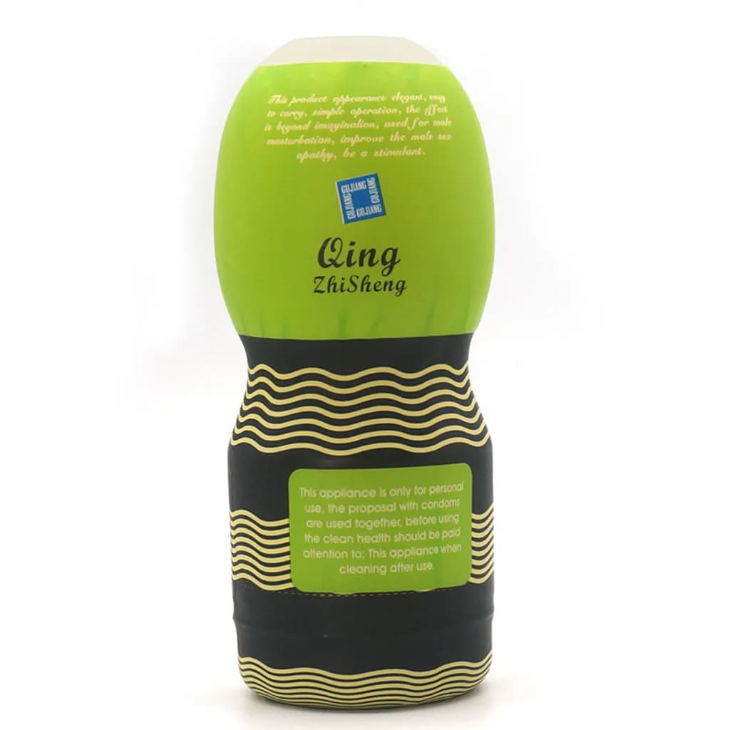 Cốc thủ dâm âm đạo Qing Xanh Đen