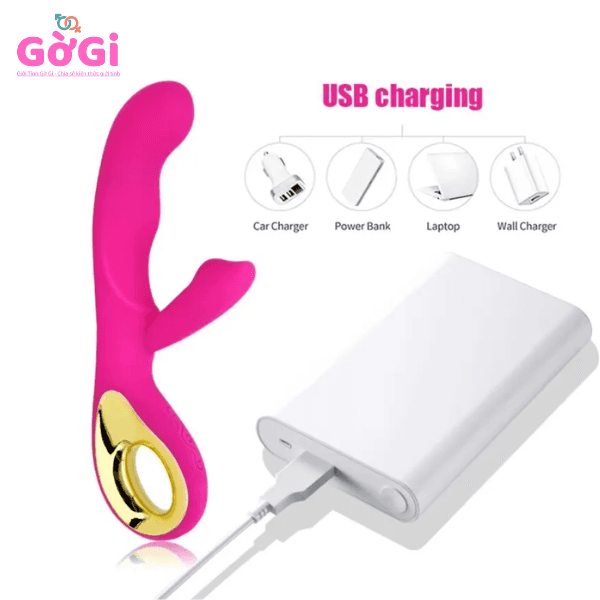 Máy rung kích thích điểm G thế hệ 2 thiết bị tình dục dành cho nữ pin sạc màu đỏ - ảnh 3