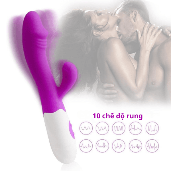 Máy rung thủ dâm nữ - đồ chơi tình dục màu tím rung mạnh - ảnh 6