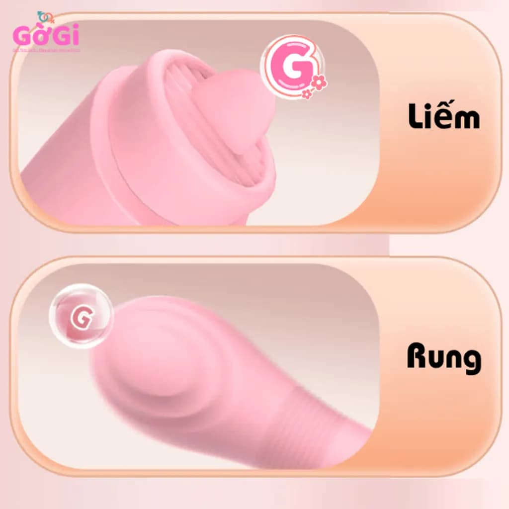 Máy Rung 2 Đầu Liếm & Rung 24 Chế Độ – Kích Thích Kép - ảnh 2