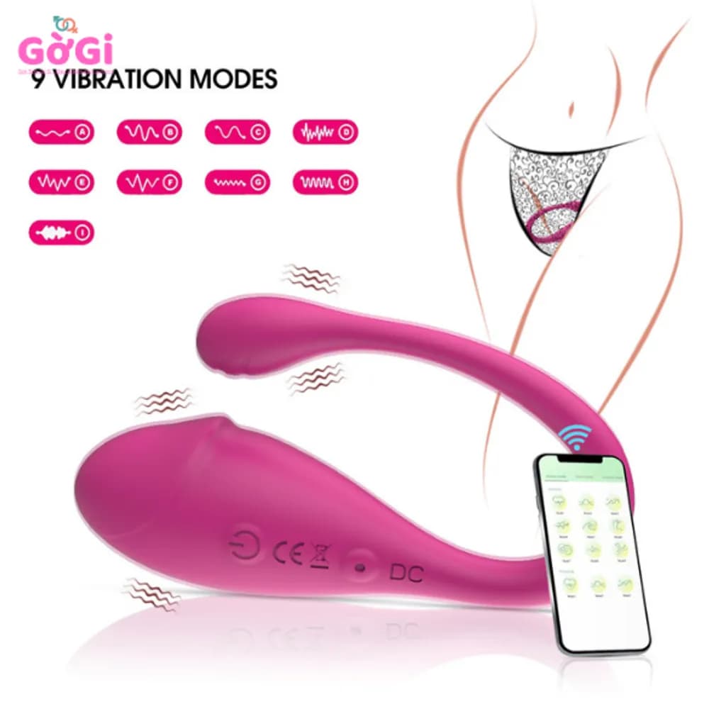 Trứng Rung Mini APP 9 Chế Độ Điều Khiển Từ Xa - ảnh 2