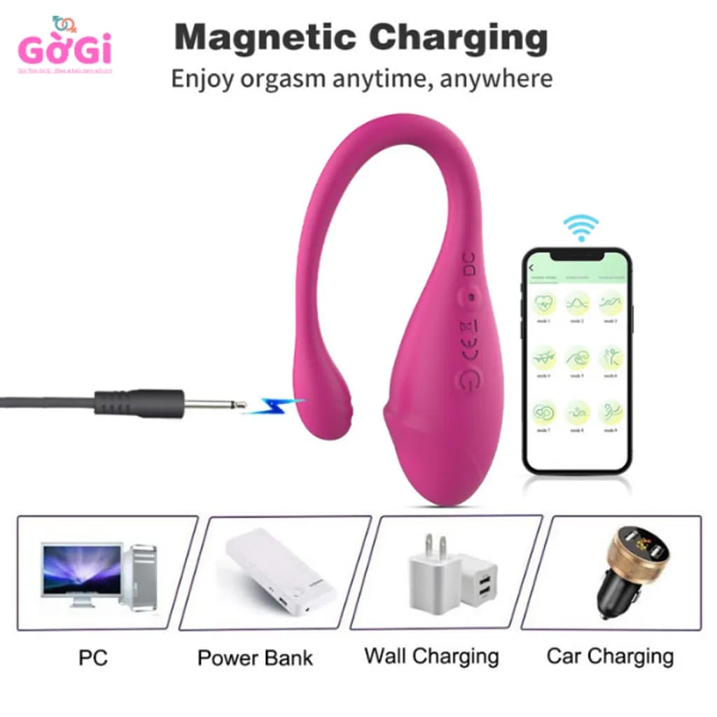 Trứng Rung Mini APP 9 Chế Độ Điều Khiển Từ Xa - ảnh 3