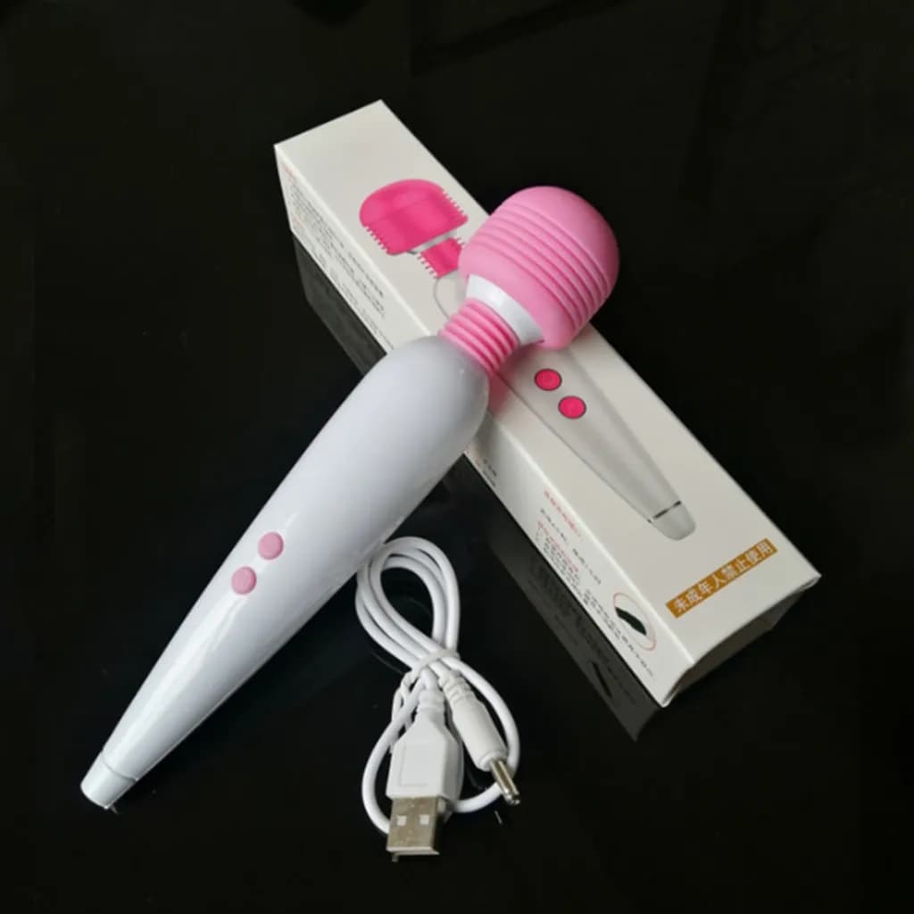 Chày Rung Cầm Tay Sạc USB 10 Chế Độ – Massage Rung Mini ABS - ảnh 2
