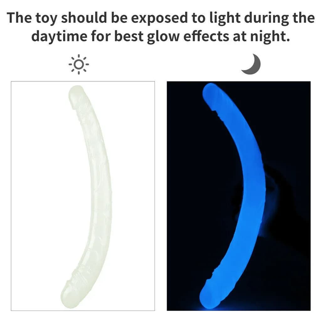 Dương Vật Giả 2 Đầu LoveToy Lumino Play Dạ Quang Phát Sáng Trong Tối - ảnh 2