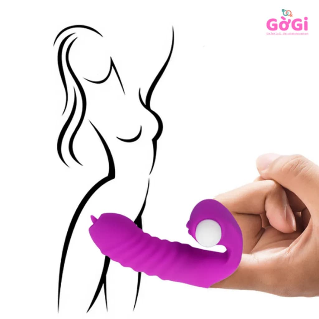 Bao Đeo Ngón Tay Rung Silicone – Finger Vibrator Kích Thích Điểm C - ảnh 2