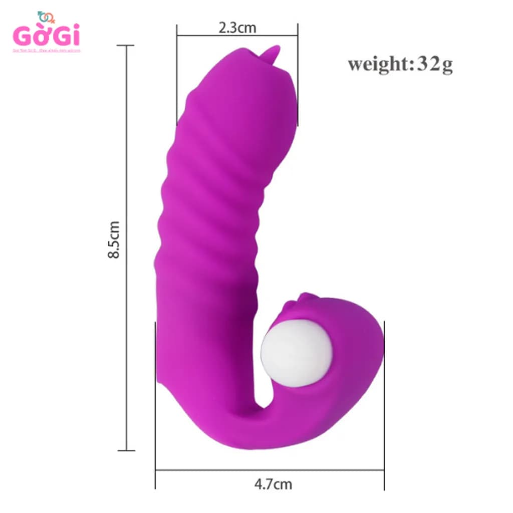 Bao Đeo Ngón Tay Rung Silicone – Finger Vibrator Kích Thích Điểm C - ảnh 3