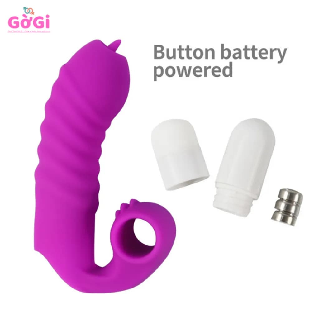 Bao Đeo Ngón Tay Rung Silicone – Finger Vibrator Kích Thích Điểm C - ảnh 4