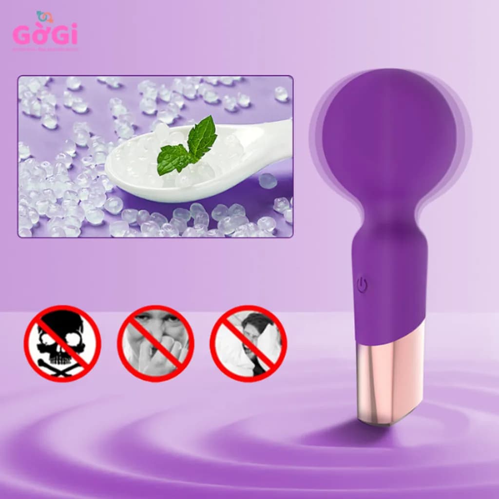 Máy Rung Sang Trọng Mini Đầu To 10 Chế Độ – Thiết Kế Nhỏ Gọn, Rung Mạnh, Sạc USB - ảnh 5