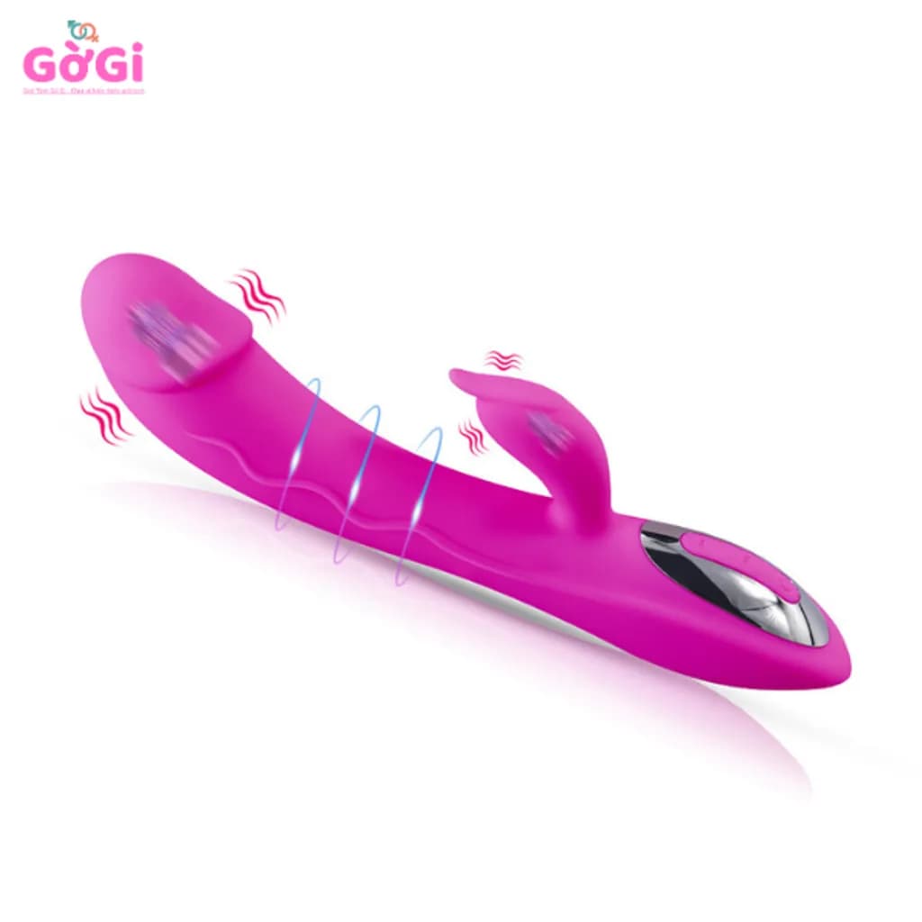 Dương Vật Giả 2 Đầu Rung Độc Lập – Kích Thích Điểm G & Clitoral, 14 Chế Độ Rung Nhỏ Gọn - ảnh 3