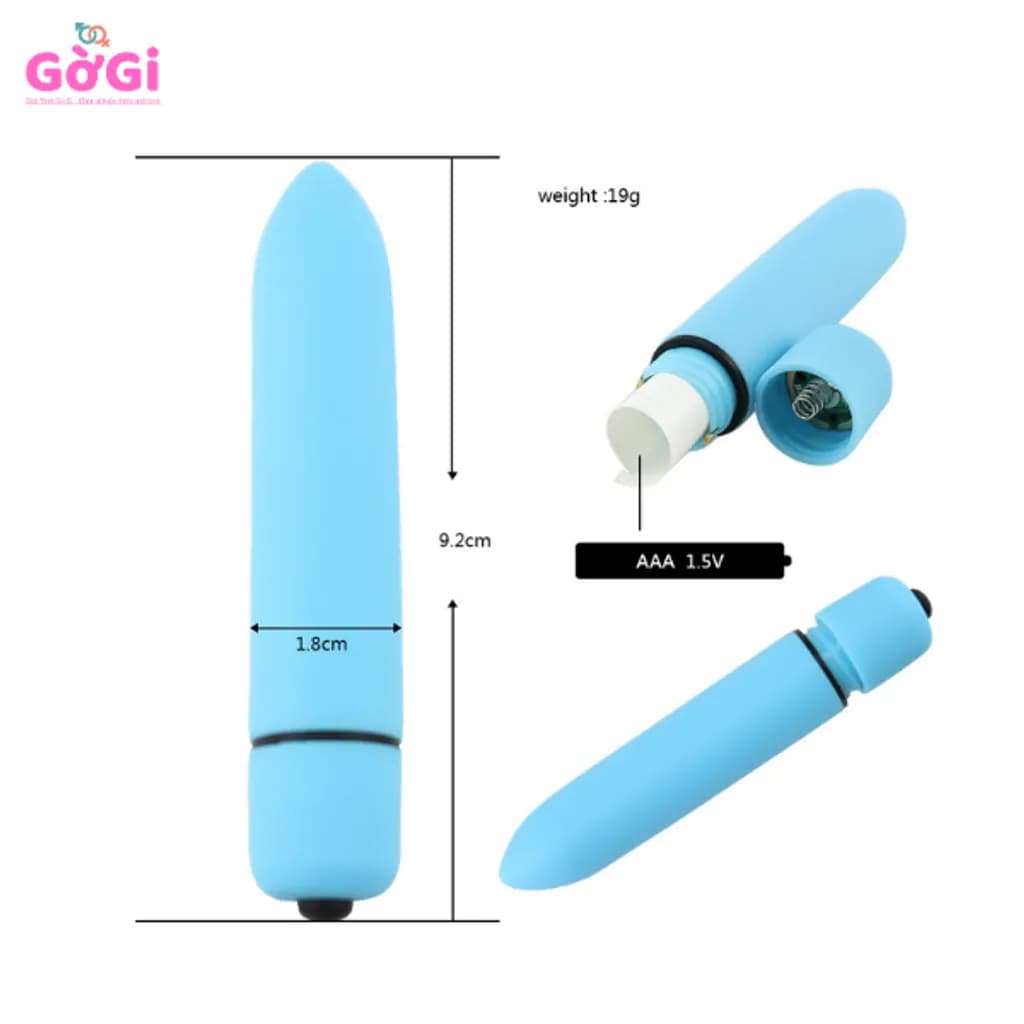 Trứng Rung Mini 10 Chế Độ – Nhỏ Gọn, Đầu Nhọn, Rung Êm, Dùng Pin AAA - ảnh 2