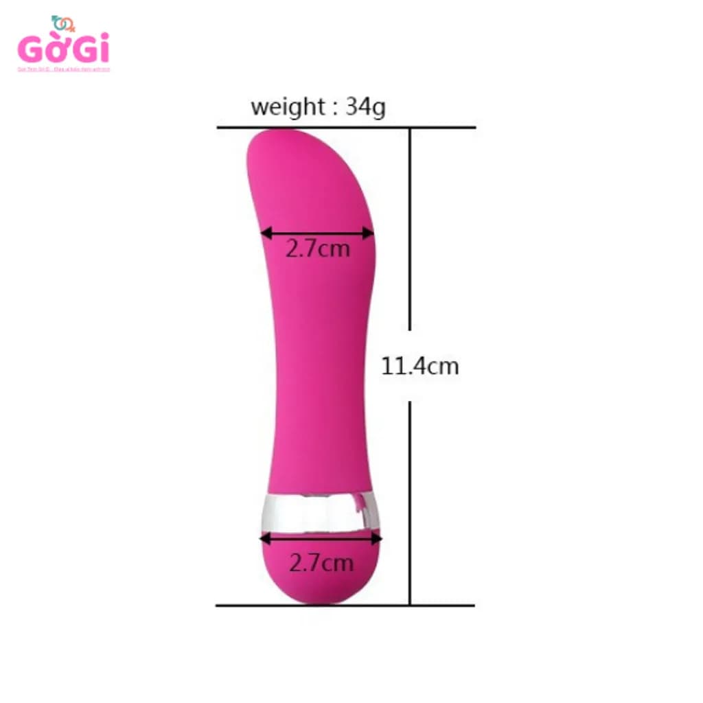 Máy Rung Mini Hình Cà Tím Siêu Nhỏ Gọn – Vibrator Giá Rẻ Cho Người Mới, 1 Chế Độ Rung, Pin AA Tiện Lợi - ảnh 2