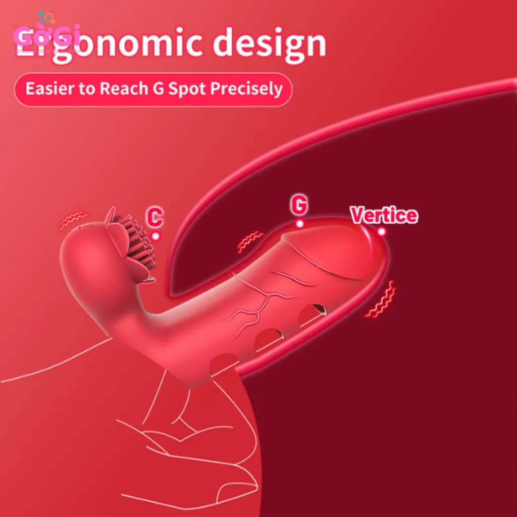 Bao Đeo Ngón Tay Rung 2 Đầu Silicone Cao Cấp – Kích Thích Điểm G & C - ảnh 4