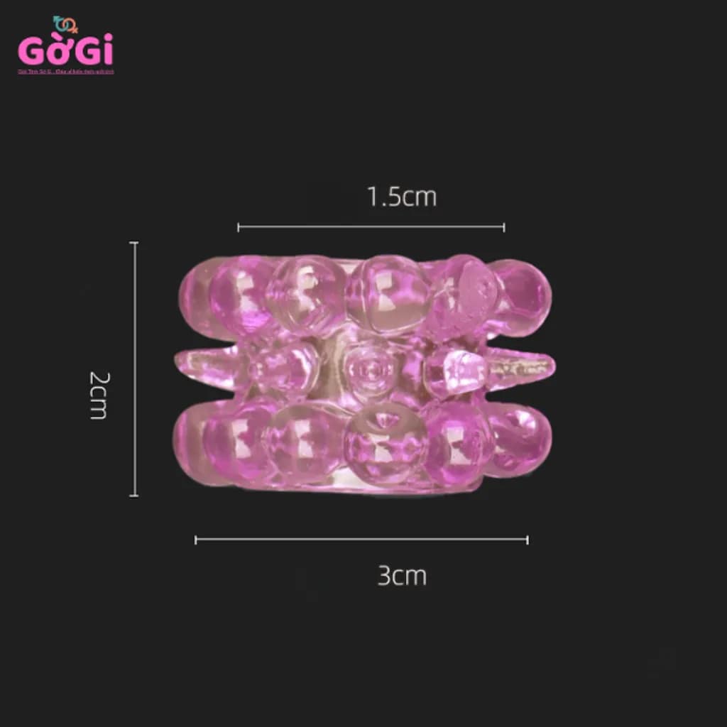 Vòng Đeo Dương Vật Silicone Mềm Nhiều Hạt